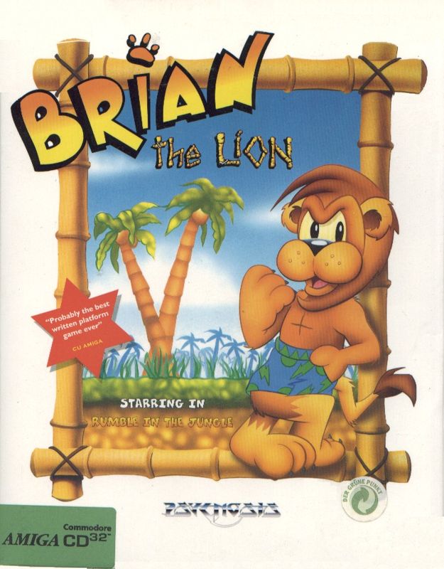 Brian the Lion box art for Amiga CD32